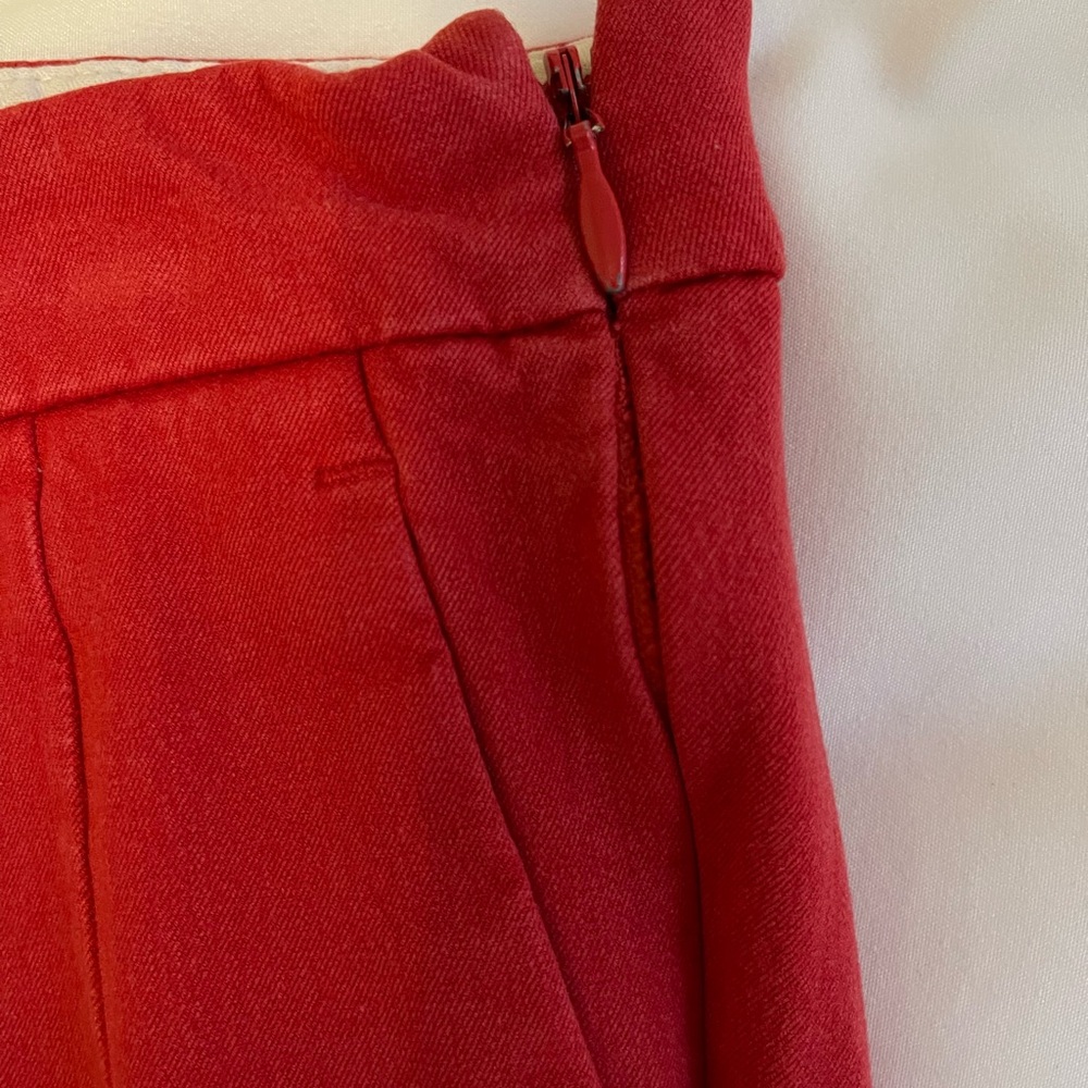 Red Cropped Pants - Picture 4 of 6